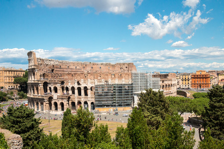 Famous Roman ruins in Romeの写真素材