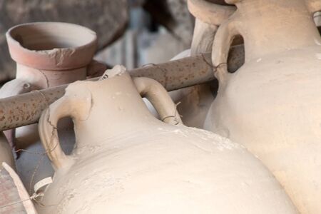 Ruins of ancient Pompeii, Italyの写真素材
