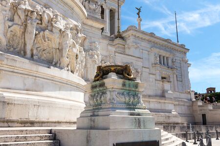 Altare della patria, the National Monument to Vittorio Emanuele II. Rome Italyの写真素材