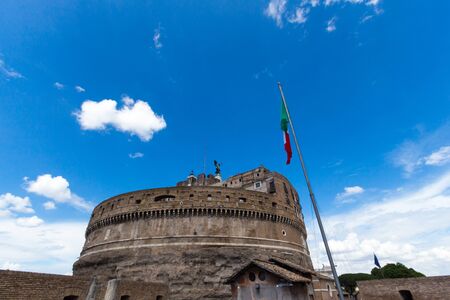 Rome - Castel saint Angelo, Italyの写真素材