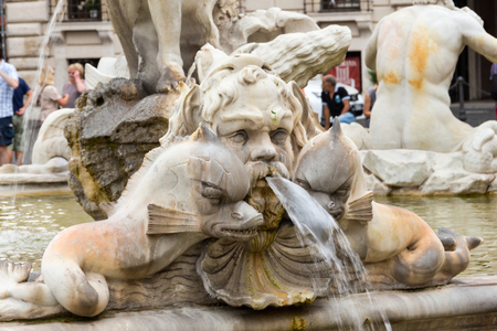 Piazza Navona, Rome. Italyの写真素材