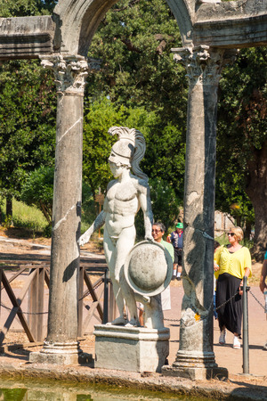 Hadrian's Villa, the Roman Emperor's 'Villa', erected in 118 and 138 AD on 150 acres. It was built by Rome's greatest builder, who was inspired by the Greeks and artists of all kind. Publius Aelius Hadrianus built "Villa of Hadrian" Tivoli, outside of Romのeditorial素材