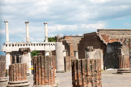 Ruins of ancient Pompeii, Italyの写真素材