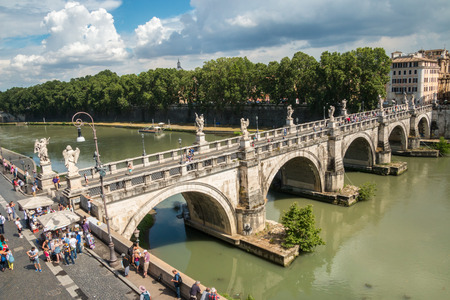 Sant' Angelo Bridge, Romeのeditorial素材