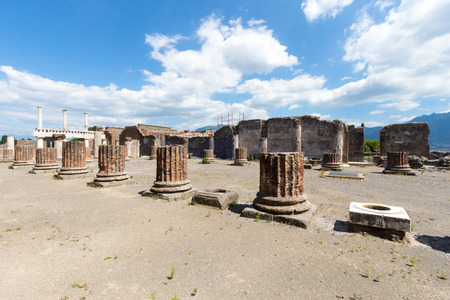 Ruins of ancient Pompeii, Italyの写真素材