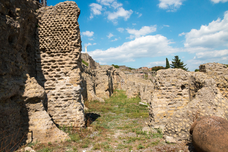 Ruins of ancient Pompeii, Italyの写真素材