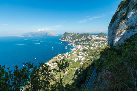 Capri island in Italyの写真素材
