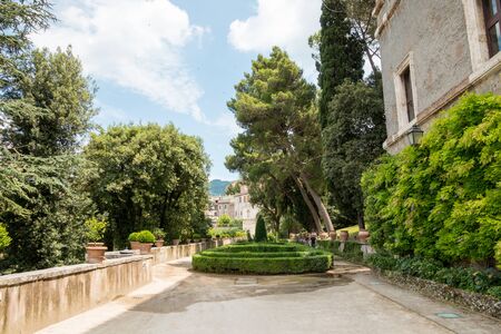 Villa d'Este in Tivoli, Italyの写真素材