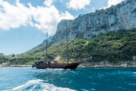 Capri island in Italyの写真素材