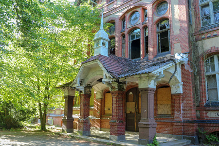 Ruins of Beelitz-Heilst?tten Lost place Berlin Brandenburg;の写真素材