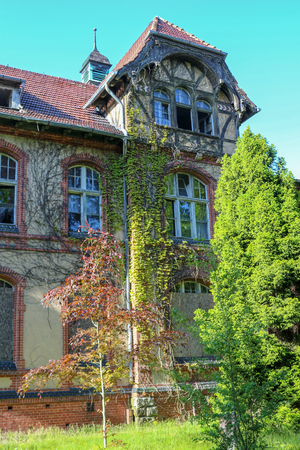 Ruins of Beelitz-Heilst?tten Lost place Berlin Brandenburg;の写真素材