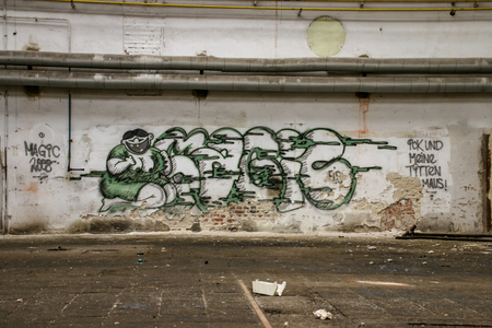 Lost Place garage of railwayのeditorial素材