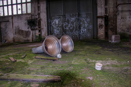 Lost Place garage of railwayのeditorial素材