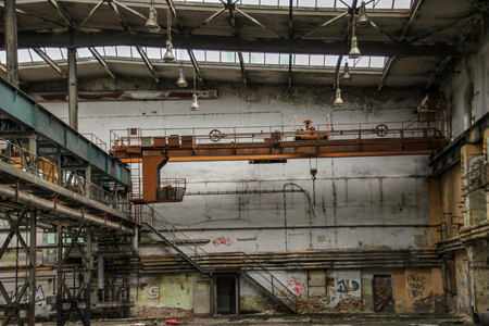 Lost Place garage of railwayのeditorial素材