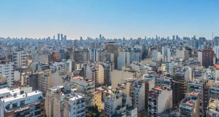 aerial photos of various places in the City of Buenos Airesの写真素材