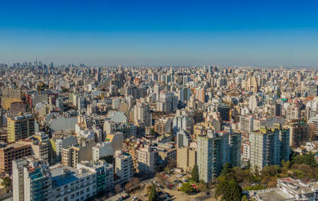 aerial photos of various places in the City of Buenos Airesの写真素材