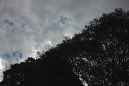 Clouds and sky in the morning at Mon Cham, Chiang Mai, Thailand.の写真素材