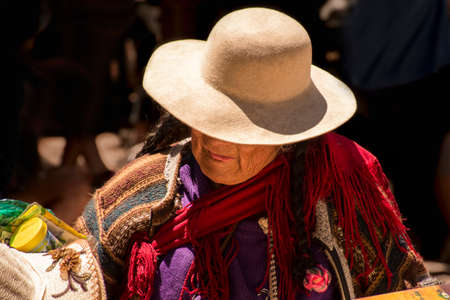 Typical native woman from the Souht American Puna. Argentina.のeditorial素材