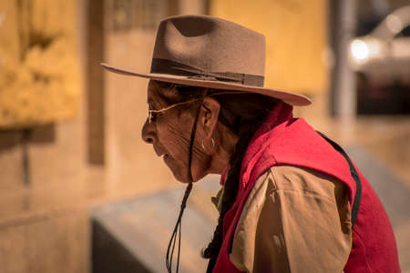 Typical native woman from the Souht American Puna. Argentina.のeditorial素材