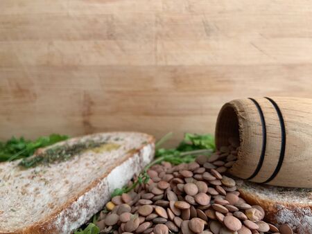 Healthy Food For Writte In. Restaurant Banner. Vegan Food.の写真素材