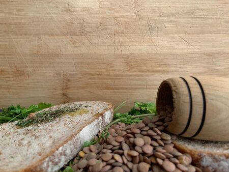Healthy Food For Writte In. Restaurant Banner. Vegan Food.の写真素材