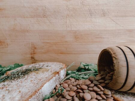 Healthy Food For Writte In. Restaurant Banner. Vegan Food.の写真素材
