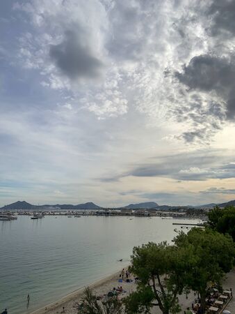 Puerto PollenÃ§a Bay Panoramic View Of The Seaの写真素材