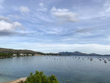 Puerto PollenÃ§a Bay Panoramic View Of The Seaの写真素材