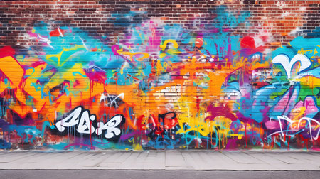 brick wall artistic backgroundの素材