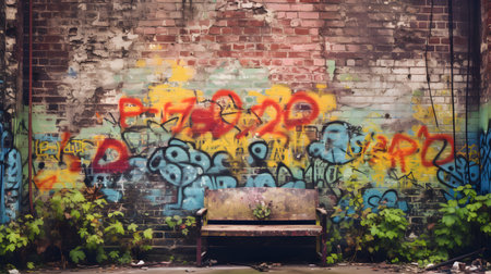 brick wall artistic backgroundの素材