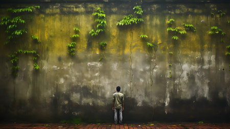 brick wall artistic backgroundの素材