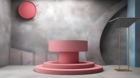 product podium showcase stand backgroundの素材