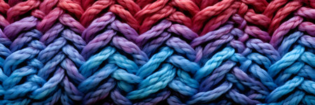 close-up pattern and texture in knitted wool backgroundsの素材