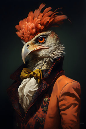anthropomorphic animal portraitの素材