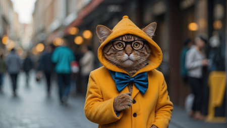 Hyper realistic, Colorful Fantasy Portraits of Humanized Animals in Carnival Costumesの素材