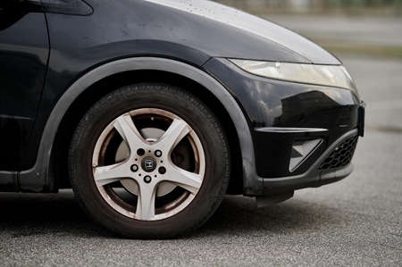 Black honda civic 8 generation