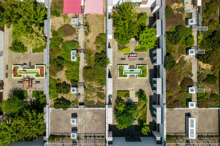 building of the Alzheimer's Center in Warsaw. Roof gardens.