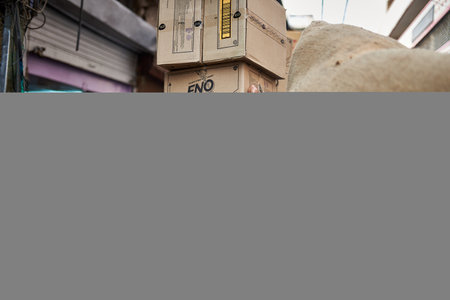 Unidentified Thai people sell their goods in the street.のeditorial素材