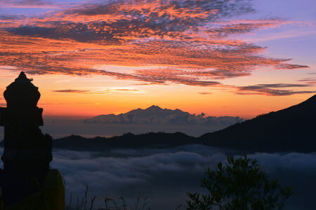 Volcano trek sunriseの写真素材