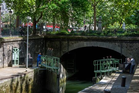 discovery of Paris and the banks of the Seine in summer, Franceの写真素材