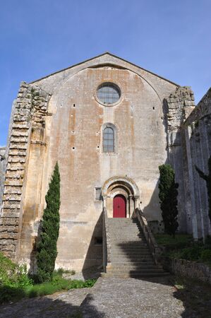 religious monument. spiritual retreat and reflection in the abbey, Franceの写真素材