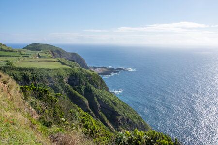 Walk on the Azores archipelago. Discovery of the island of Sao Miguel, Azores. Portugalの写真素材