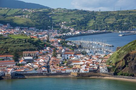 Walk on the Azores archipelago. Discovery of the island of Faial, Azores. Portugal , Horta