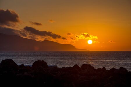 Walk on the Azores archipelago. Discovery of the island of Pico, Azores. Portugal. Madalenaの写真素材
