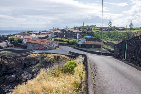 Walk on the Azores archipelago. Discovery of the island of Pico, Azores. Portugal. Madalenaの写真素材
