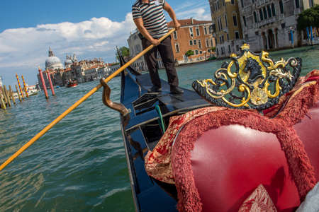 discovery of the city of Venice and its small canals and romantic alleys, Italyの写真素材