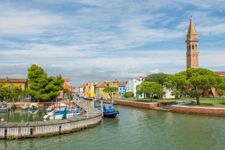discovery of the city of Venice and its small canals and romantic alleys, Italyの写真素材