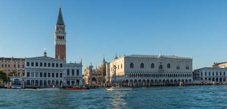 discovery of the city of Venice and its small canals and romantic alleys, Italyの写真素材