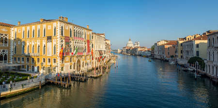 discovery of the city of Venice and its small canals and romantic alleys, Italyの写真素材