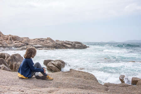 discovery of the island of beauty in southern Corsica in May, Franceの写真素材